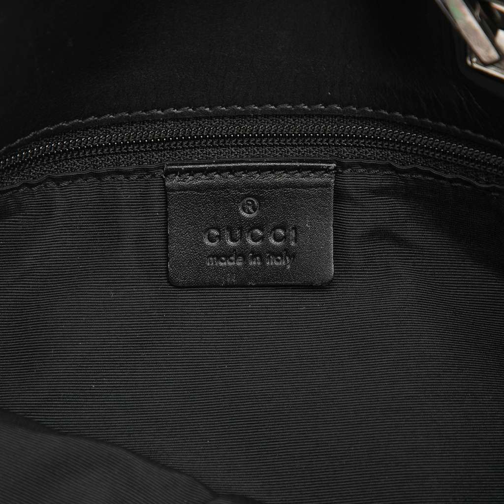 Gucci GG Denim  Shoulder Bag Grey Denim Good condition - Box View