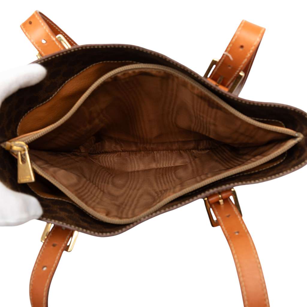 Celine Macadam Coated Canvas Tote Brown Canvas Good condition - Model View