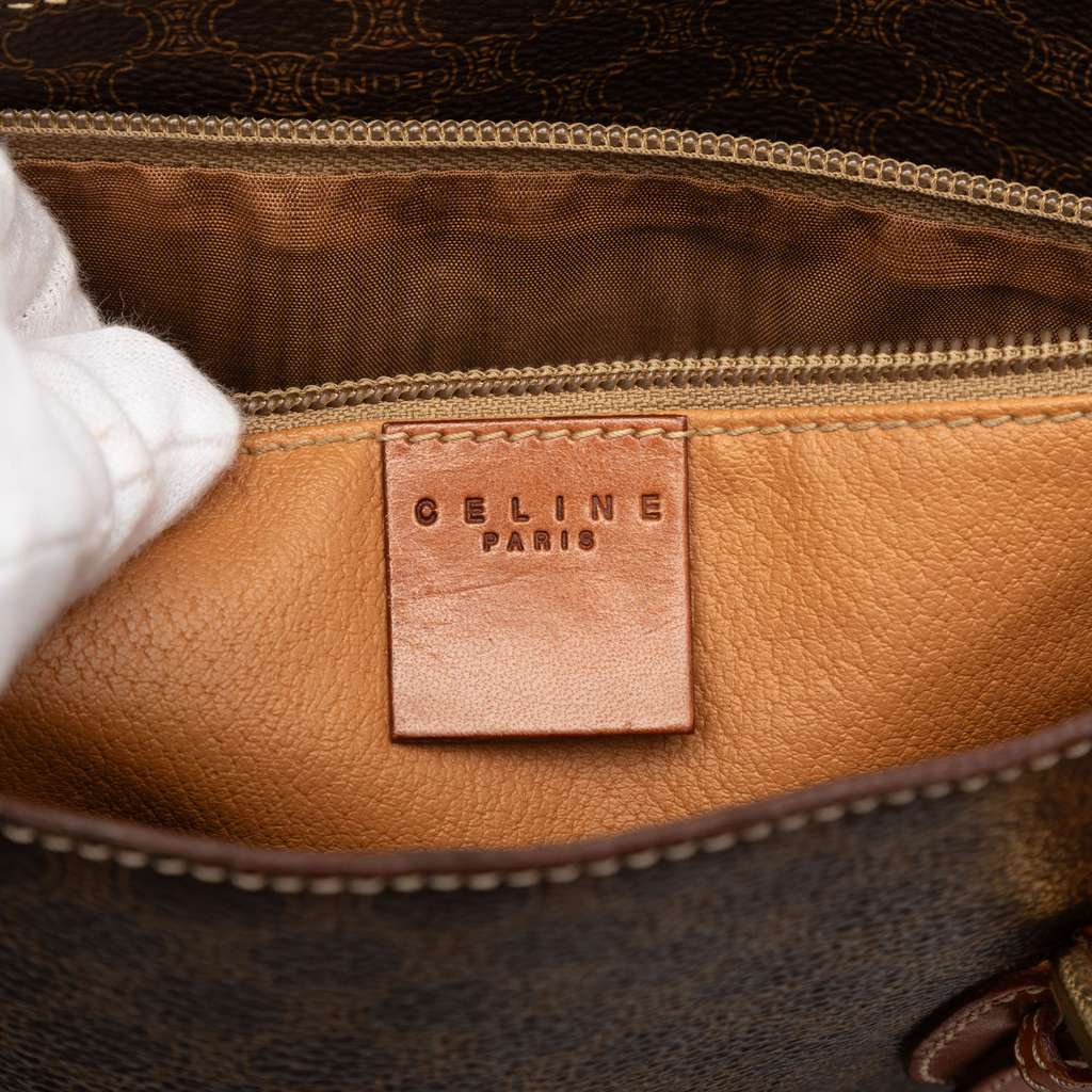 Celine Macadam Coated Canvas Tote Brown Canvas Good condition - Box View