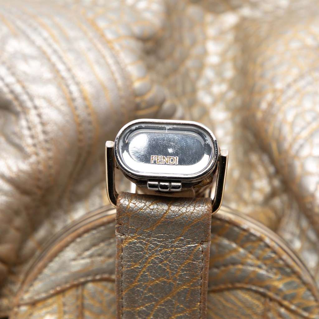 Fendi Bimetal Nappa Spy Hobo Gold Leather Good condition - Box View