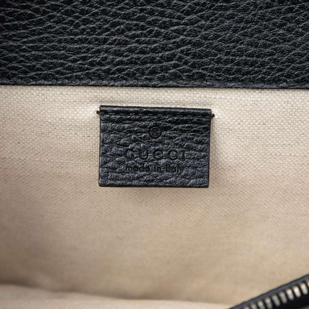 Gucci Medium Leather Dionysus Shoulder Bag Black Leather Good condition - Box View
