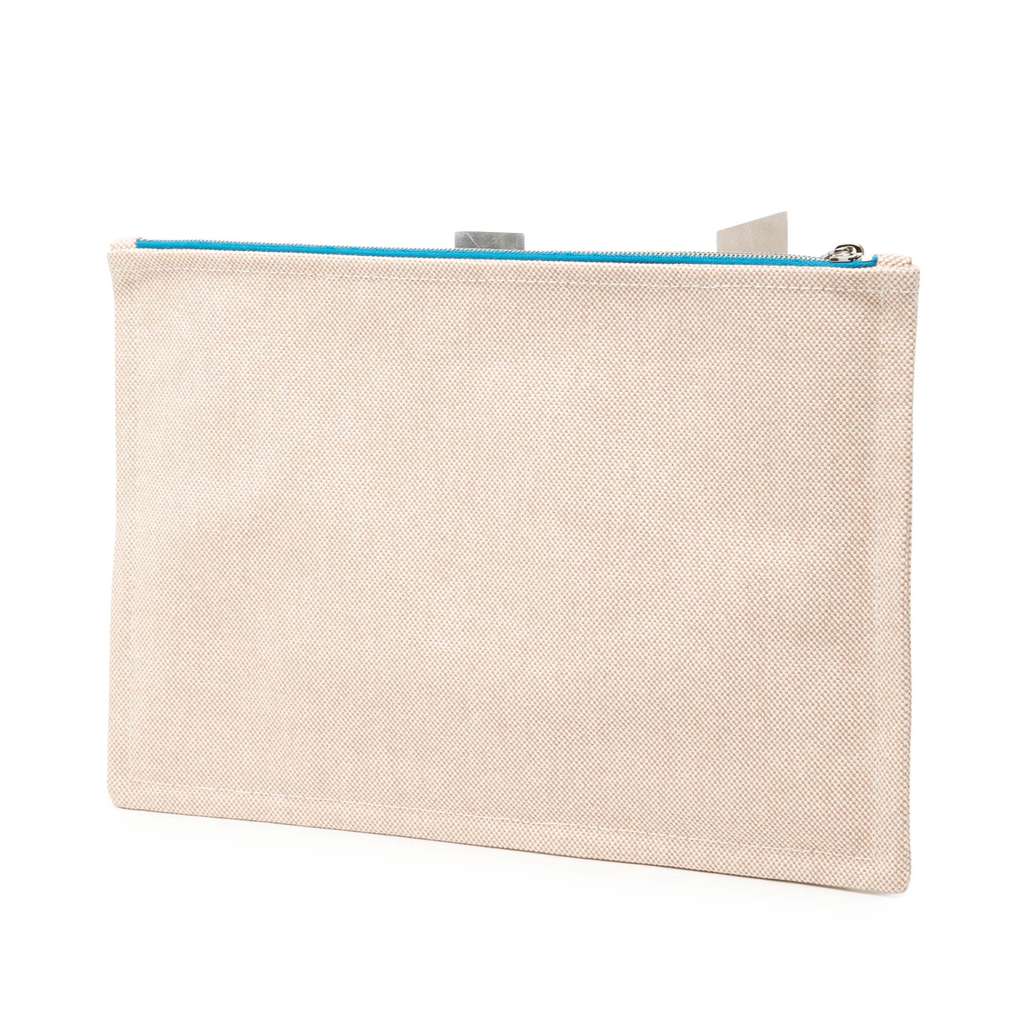 Hermès Canvas Bain Flat Yachting GM Brown Canvas Good condition - Back View