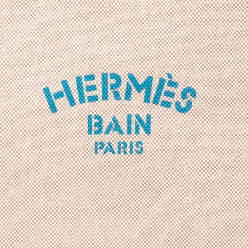 Hermès Canvas Bain Flat Yachting GM Brown Canvas Good condition - Box View