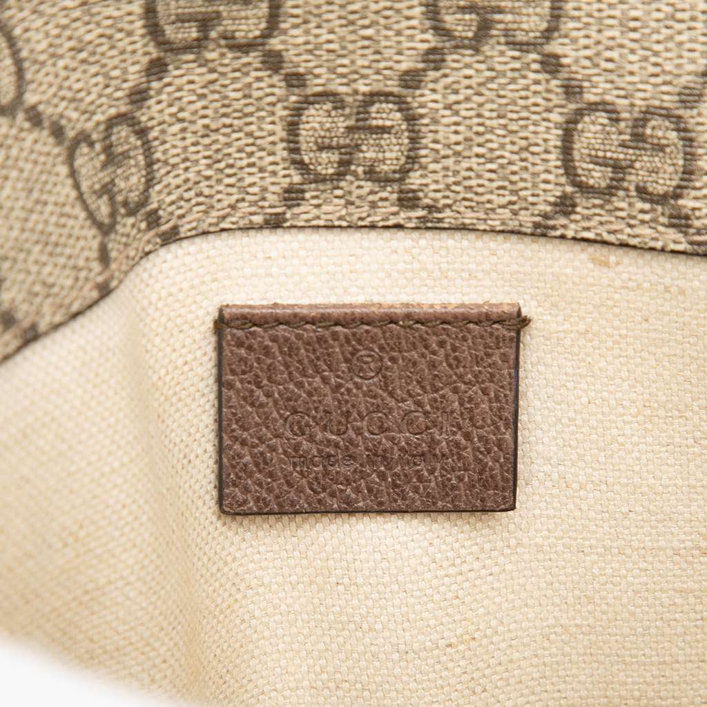 Gucci GG Supreme Web Neo Vintage Belt Bag Brown Canvas Fair condition - Box View