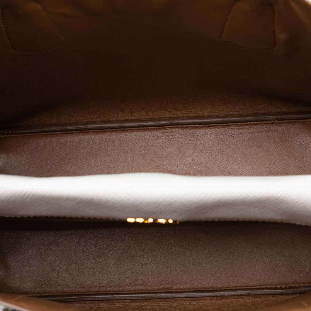 Prada Medium Bicolor Saffiano Cuir Double Satchel White Leather Good condition - Model View