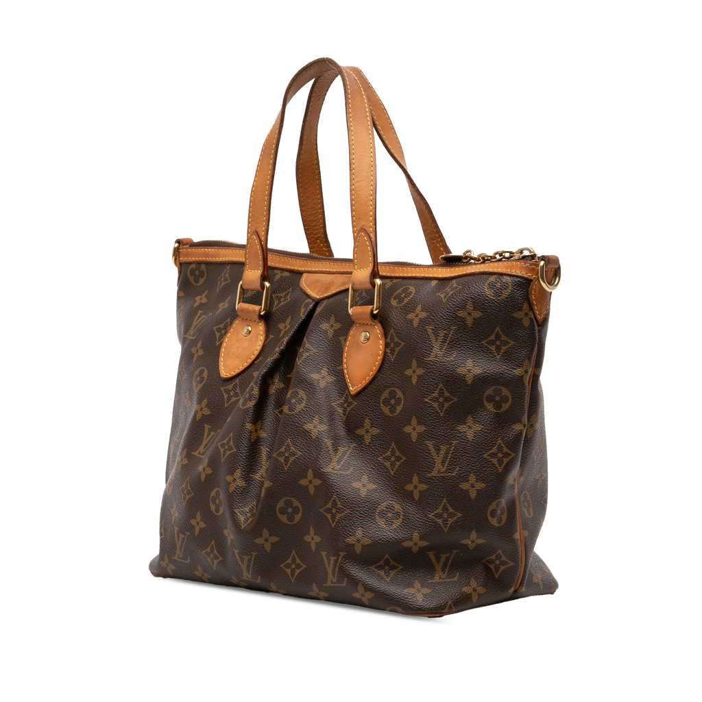 Louis Vuitton Monogram Palermo PM Brown Good condition - Back View