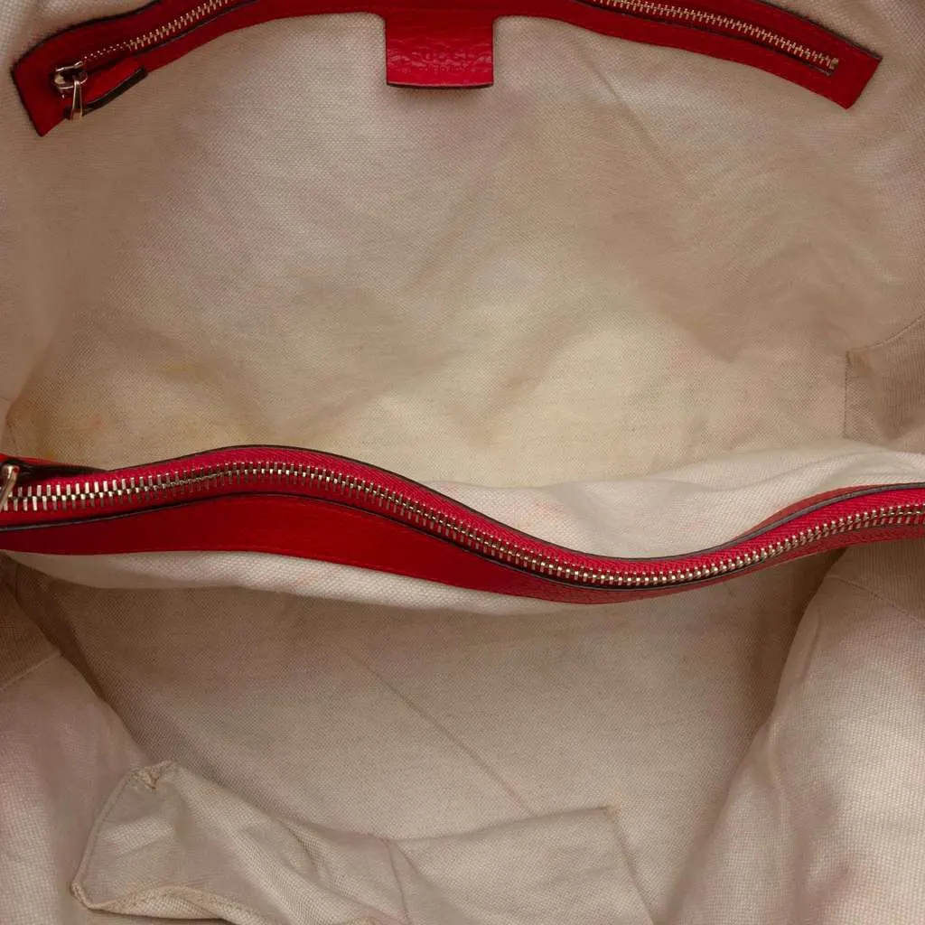 Gucci Medium GG Canvas Bella Tote Brown Canvas Very good - Model View