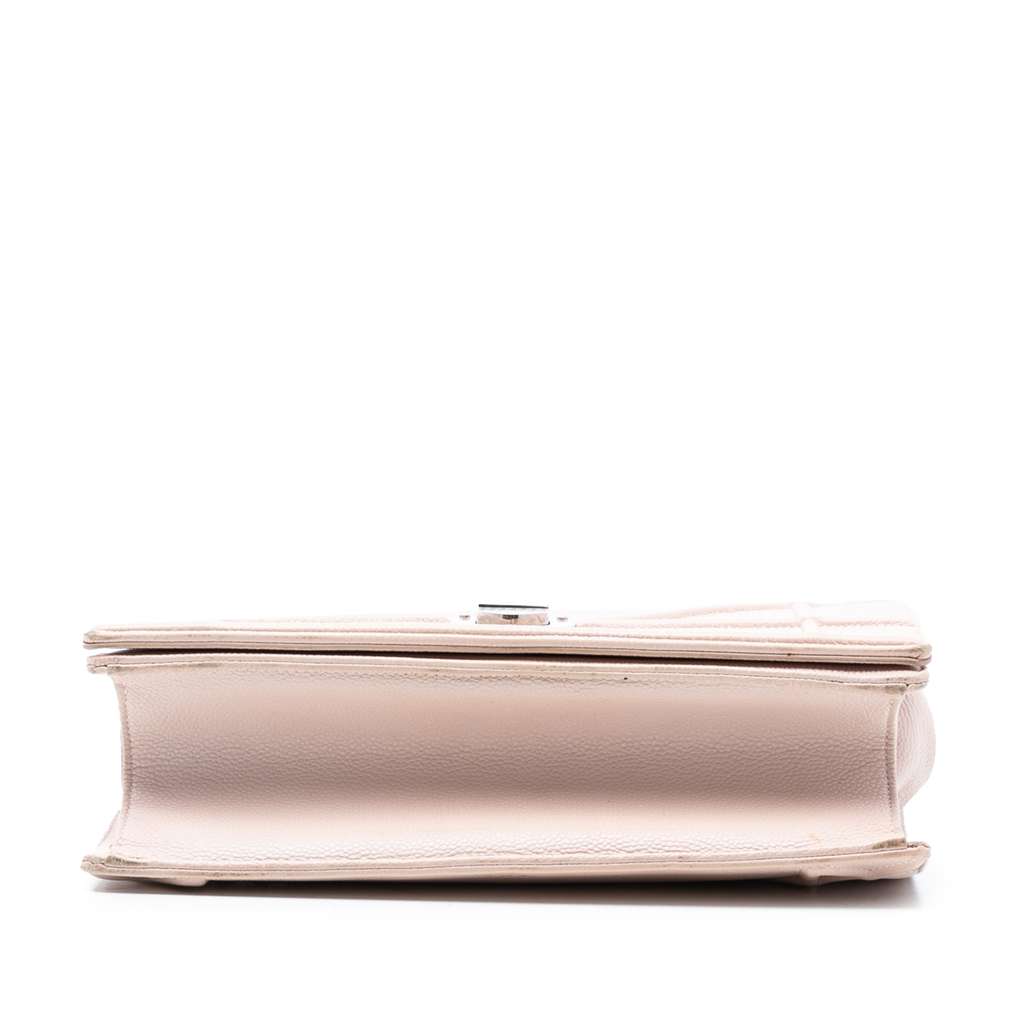 Dior Medium Grained Calfskin Diorama Flap Pink Leather Good condition - Inside View