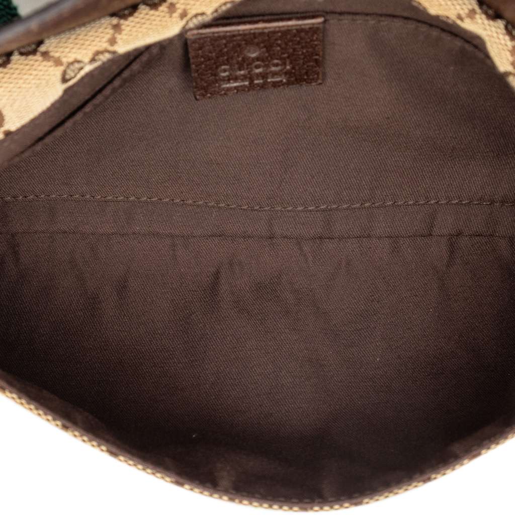 Gucci GG Canvas Web Crossbody Brown Canvas Good condition - Model View