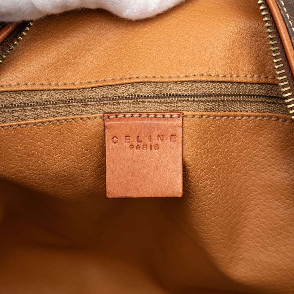 Celine Macadam Coated Canvas Travel Bag Brown Canvas Fair condition - Box View