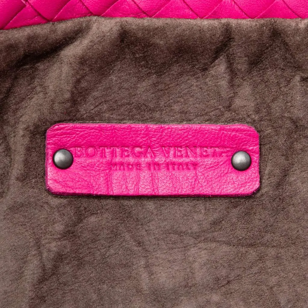 Bottega Veneta Nappa Intrecciato Fold Over Tote Pink Leather Very good - Box View