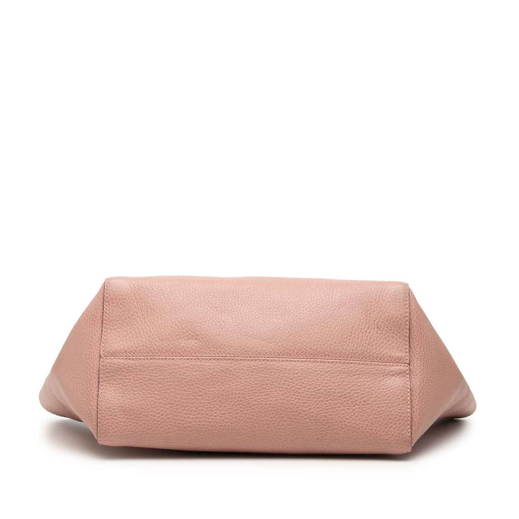 Gucci Medium Dollar Calfskin Swing Tote Pink Leather Good condition - Inside View