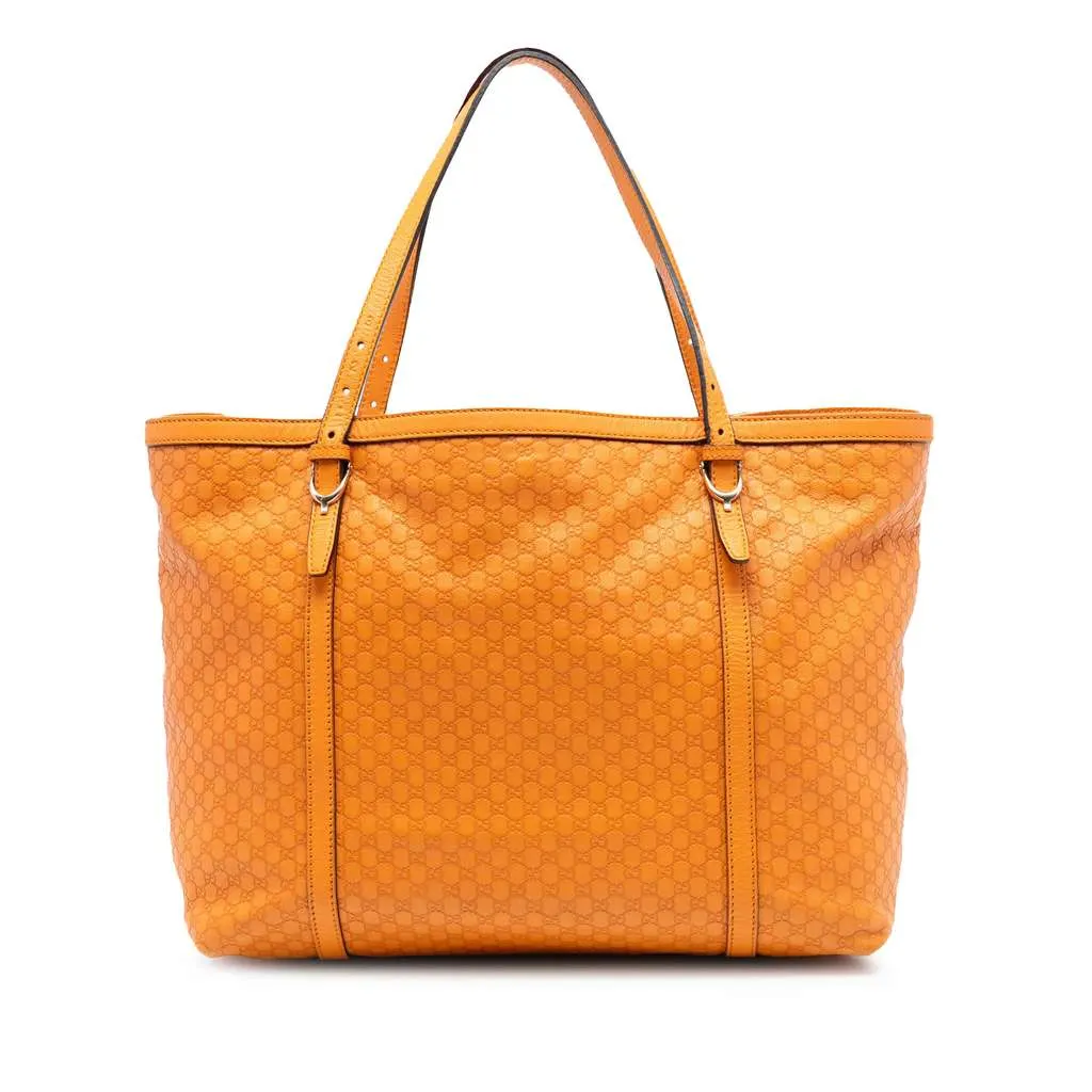 Gucci Microguccissima Nice Tote Orange Leather Very good - Front View