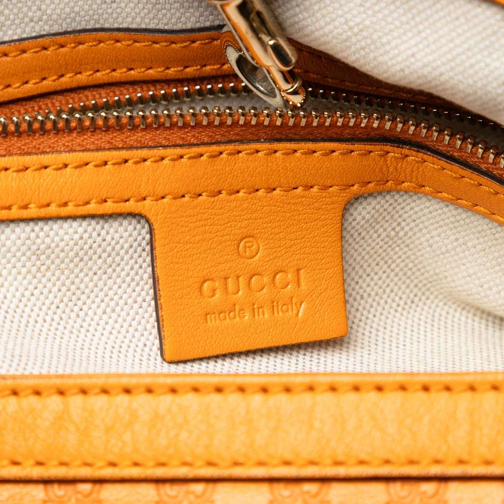 Gucci Microguccissima Nice Tote Orange Leather Good condition - Box View