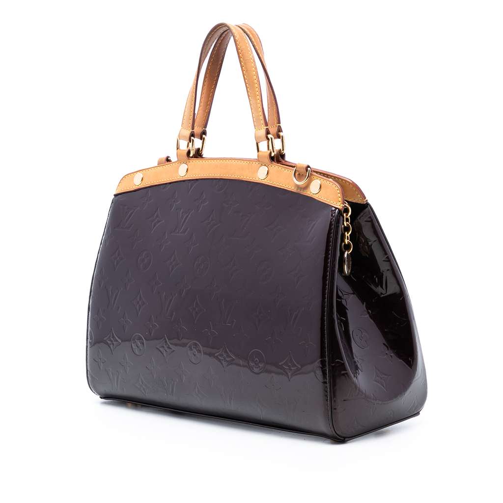 Louis Vuitton Monogram Vernis Brea MM Purple Leather Good condition - Back View