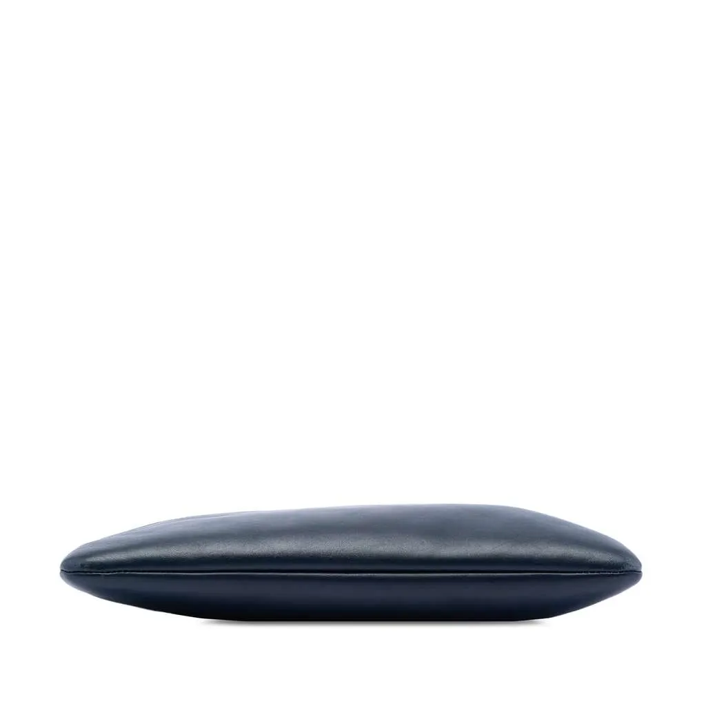 Chanel Medium Bicolor Lambskin Boy O Case Clutch Blue Leather Very good - Inside View