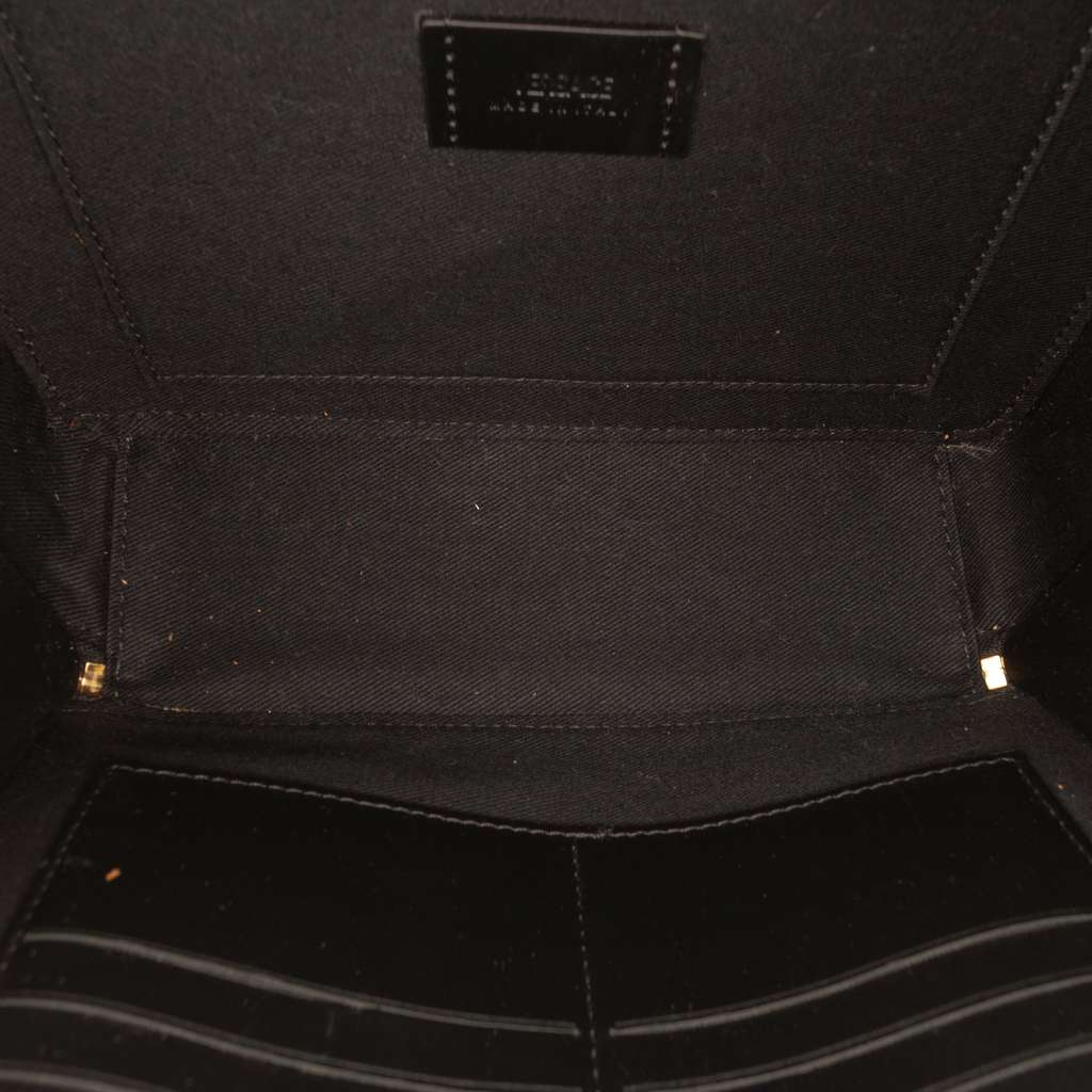 Versace Coated Canvas La Greca Zip Around Messenger Bag Black Canvas Good condition - Model View