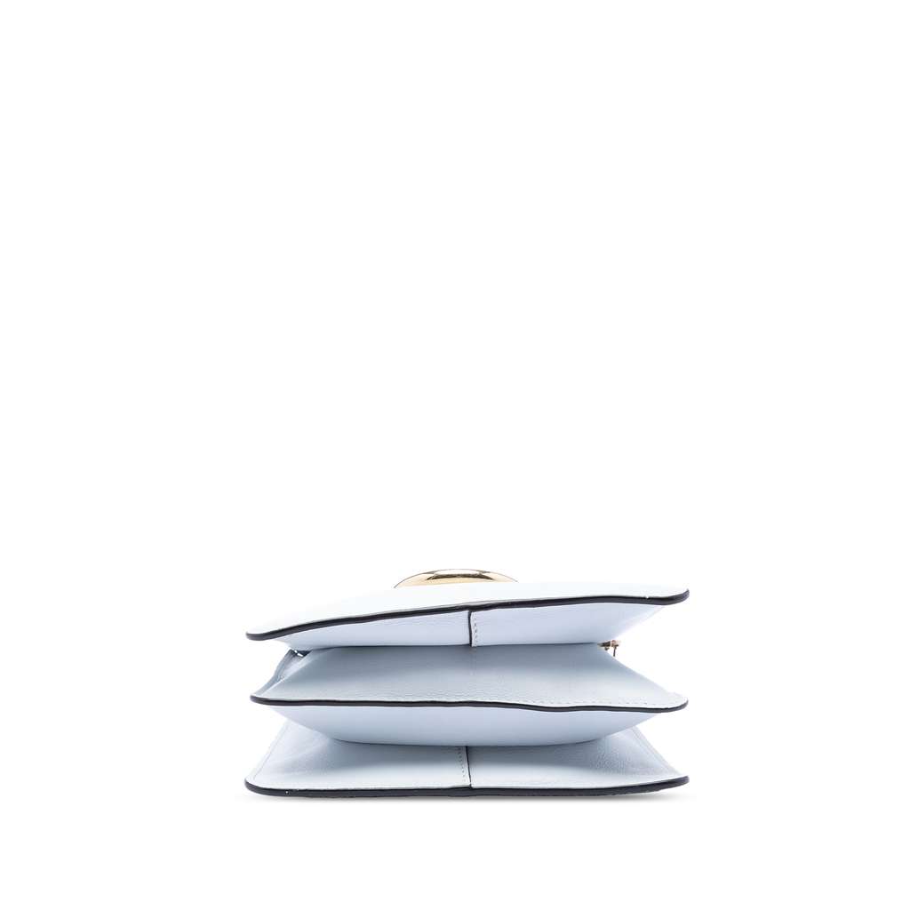 Chloé Mini Calfskin and Suede Faye Bracelet Bag Grey Leather Good condition - Inside View