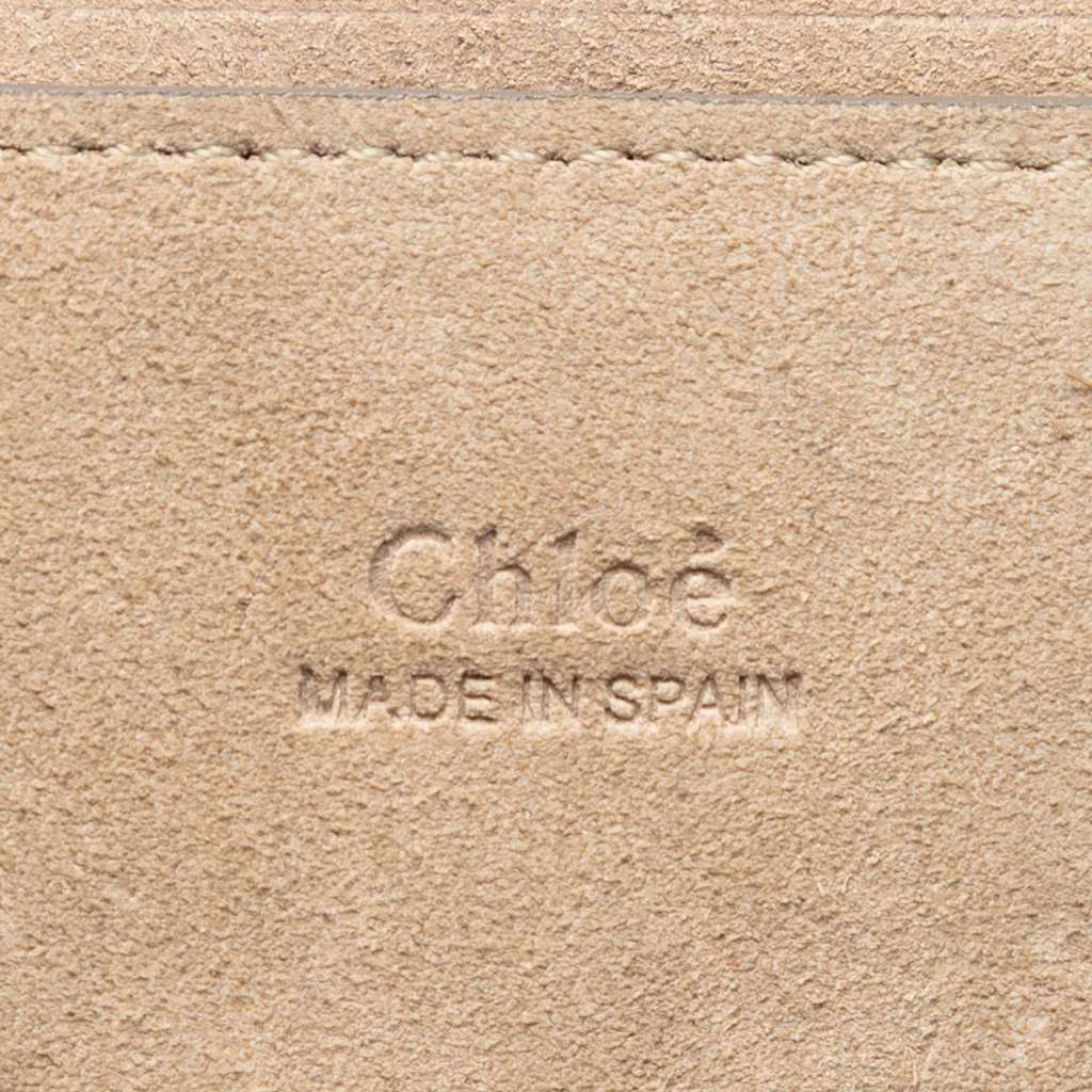 Chloé Mini Calfskin and Suede Faye Bracelet Bag Grey Leather Good condition - Box View