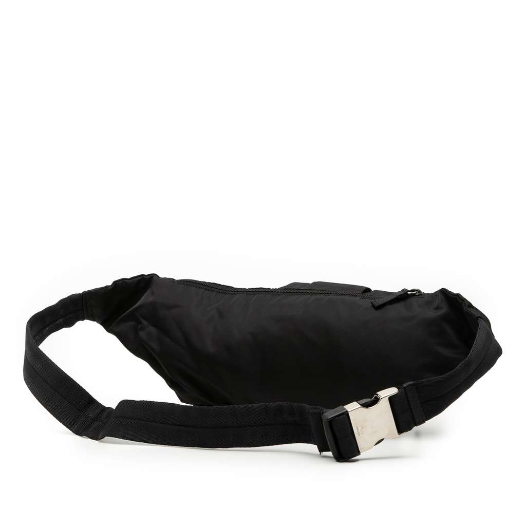 Prada Tessuto Multi Pocket Belt Bag Black Good condition - Back View