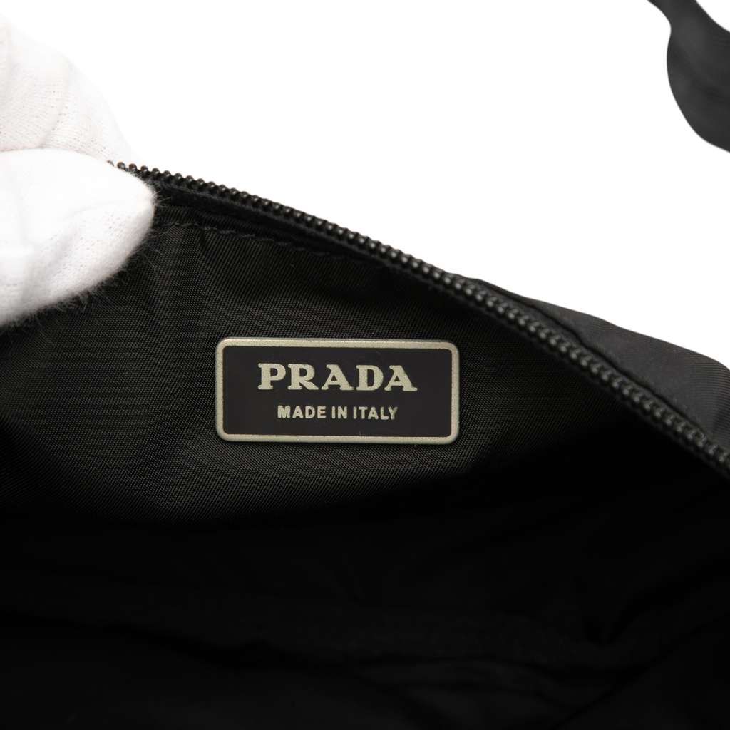 Prada Tessuto Multi Pocket Belt Bag Black Good condition - Box View