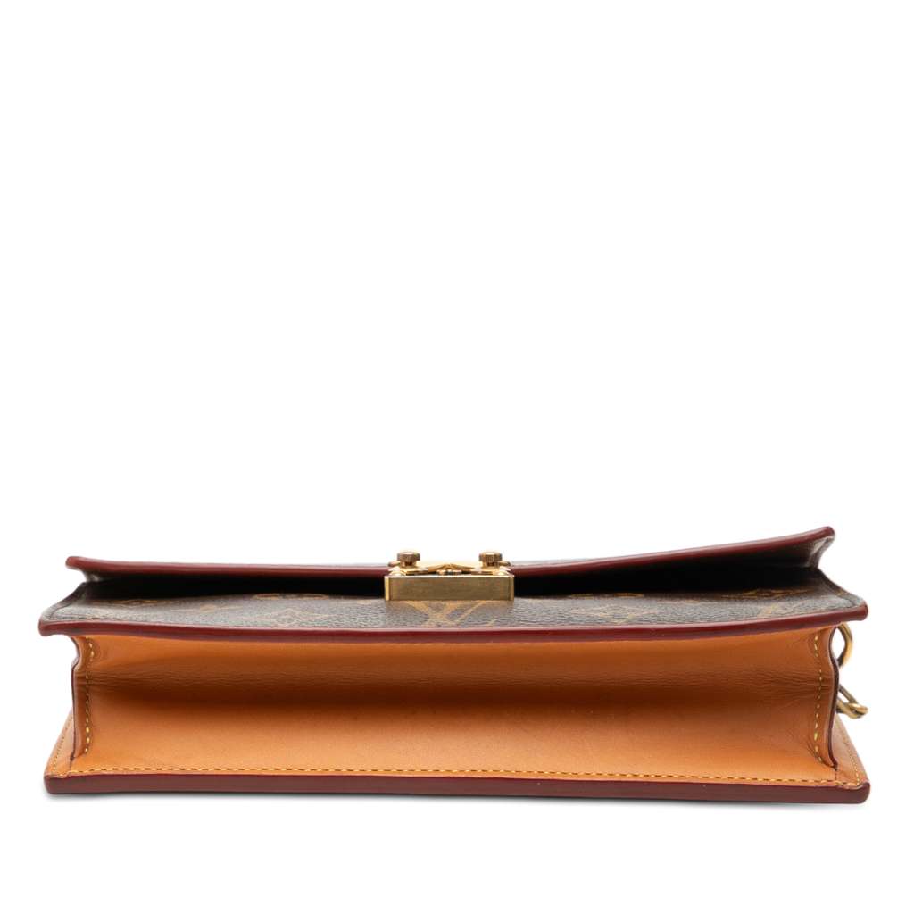 Louis Vuitton Monogram S Lock Belt Pouch MM Brown Good condition - Inside View
