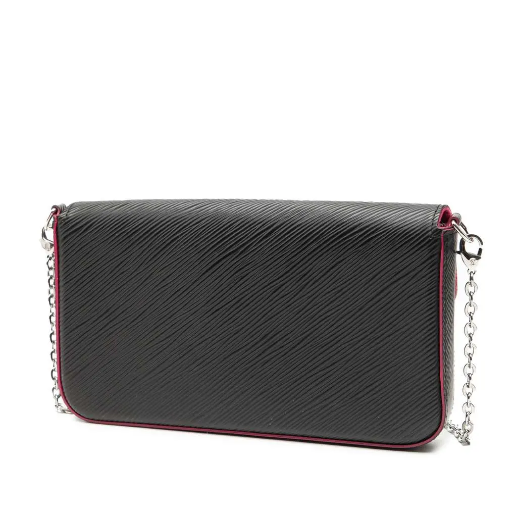 Louis Vuitton Epi Pochette Felicie Black Leather Very good - Back View