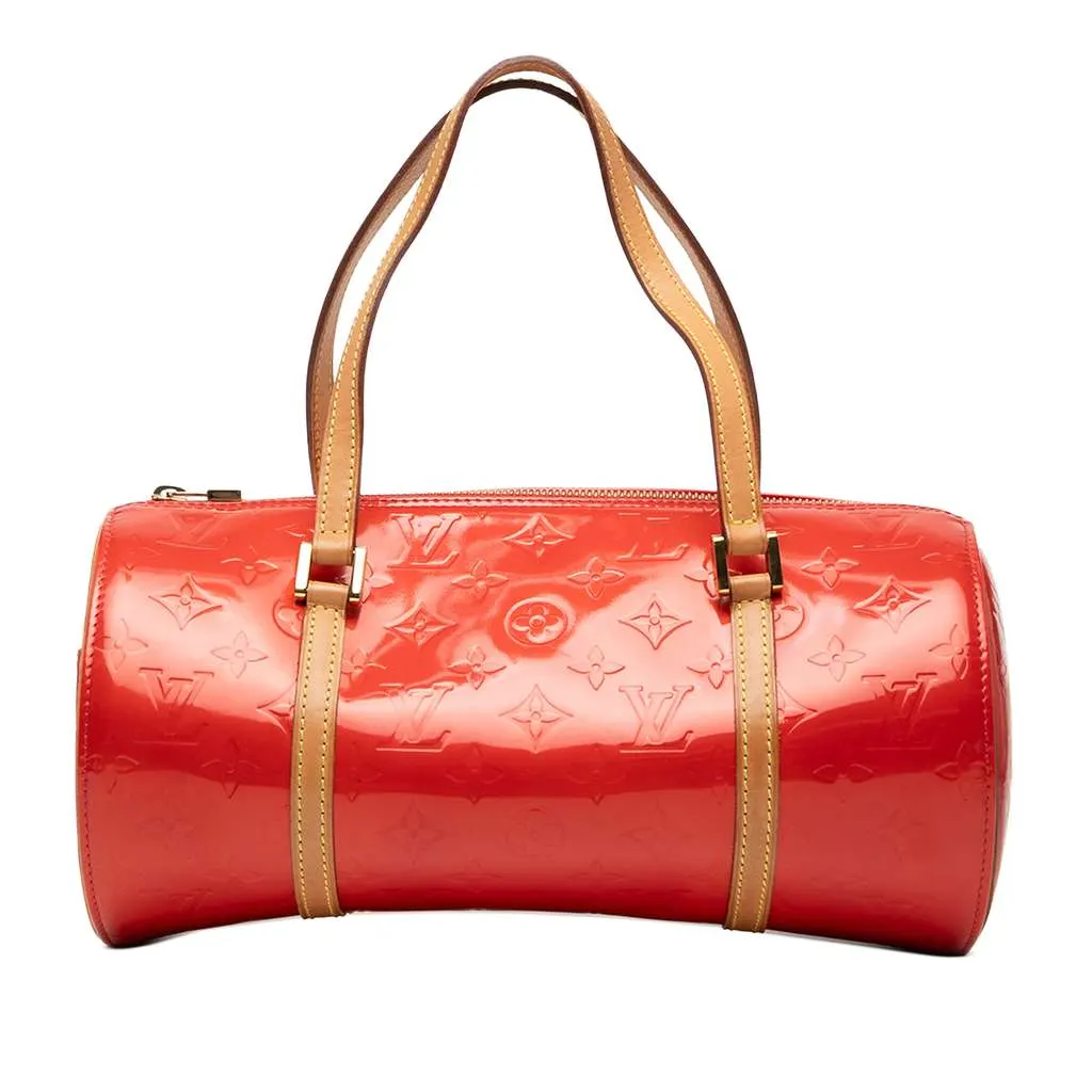 Louis Vuitton Monogram Vernis Bedford Red Leather Good - Front View