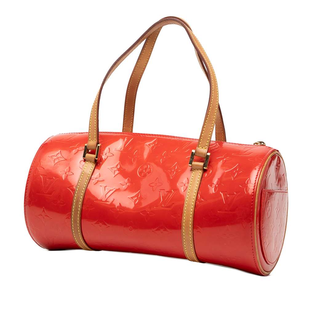 Louis Vuitton Monogram Vernis Bedford Red Leather Fair condition - Back View