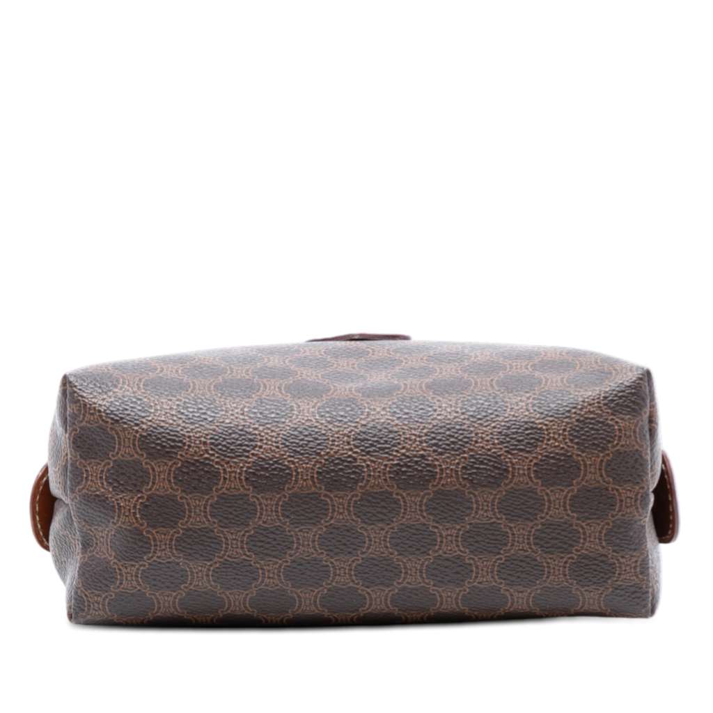Celine Macadam Coated Canvas Pouch Brown Canvas Good condition - Inside View