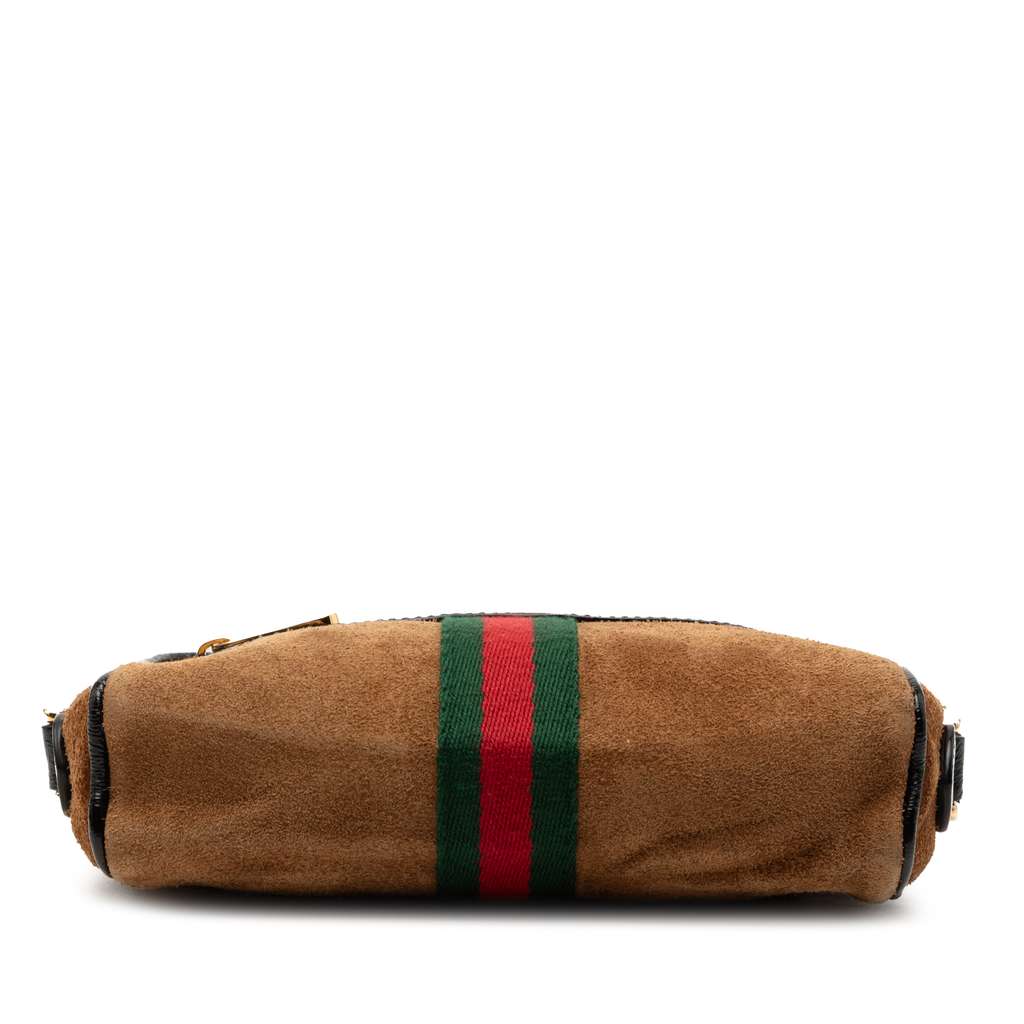 Gucci Mini Suede Ophidia Crossbody Brown Leather Good condition - Inside View