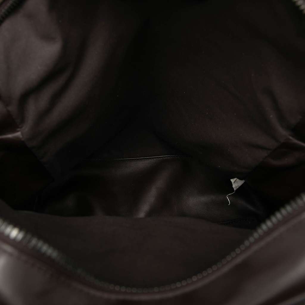 Bottega Veneta Nappa Intrecciato Front Pocket Crossbody Brown Leather Good condition - Model View