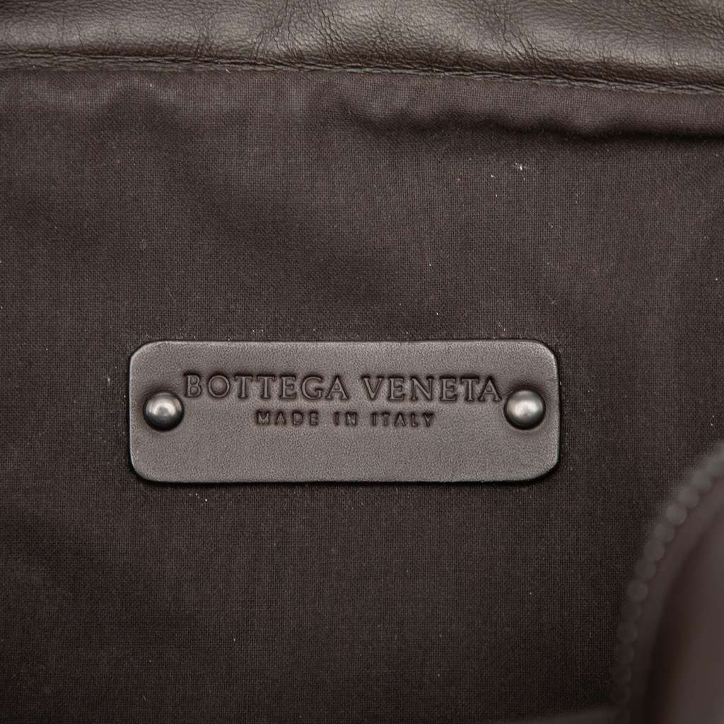 Bottega Veneta Nappa Intrecciato Front Pocket Crossbody Brown Leather Good condition - Box View