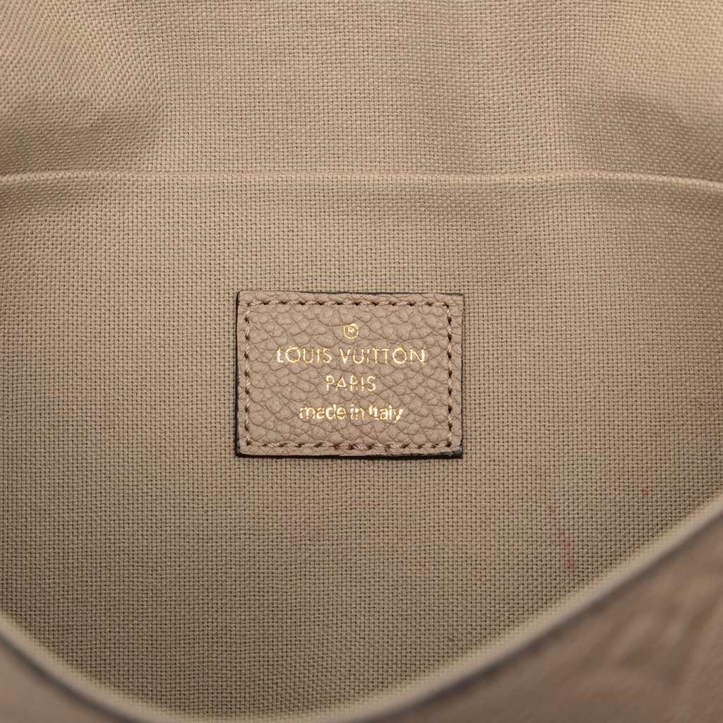 Louis Vuitton Monogram Empreinte Pochette Felicie Brown Leather Good condition - Box View
