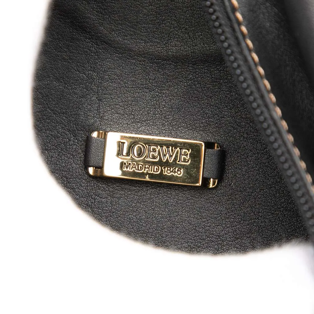 Loewe Leather Anton Sling Bag Black Leather Very good - Box View