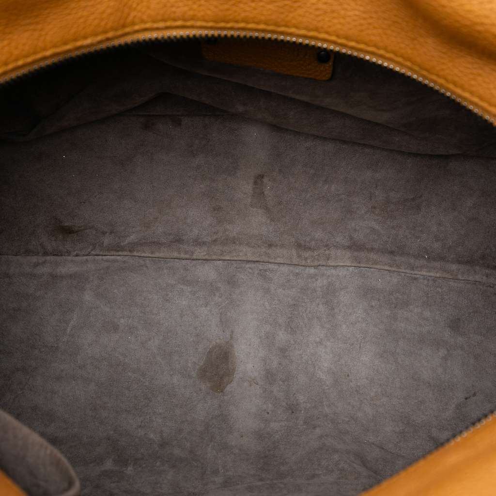 Bottega Veneta Intrecciato Trimmed Cervo Tote Brown Leather Good condition - Model View