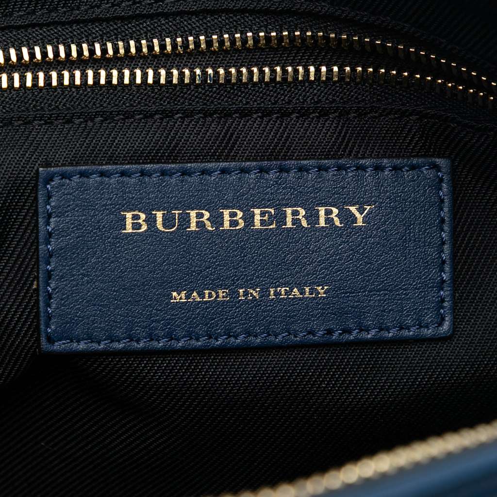 Burberry Small Haymarket Check Canvas and Leather Chichester Crossbody Brown Canvas Good condition - Box View