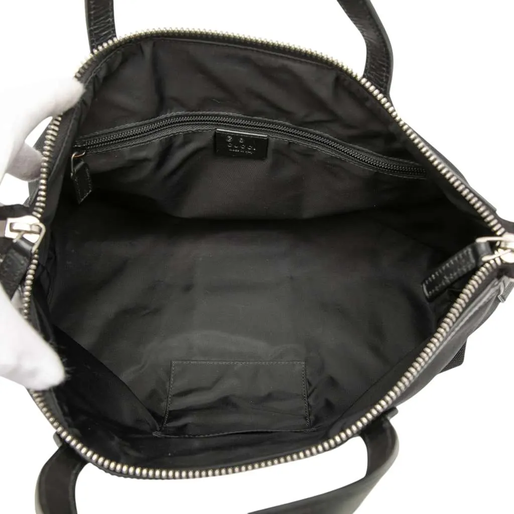 Gucci Canvas Techno Web Satchel Black Canvas Very good - Model View