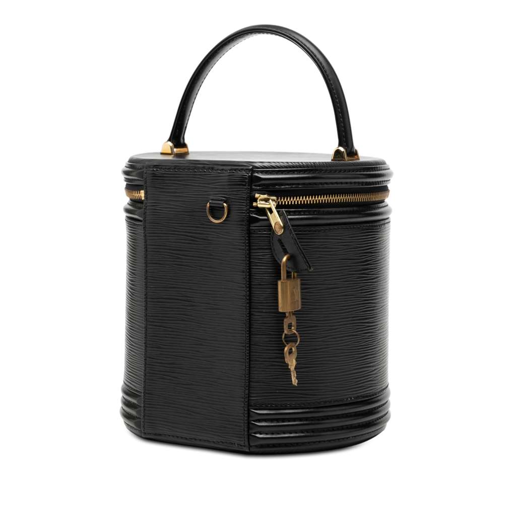 Louis Vuitton Epi Cannes Black Leather Fair condition - Back View