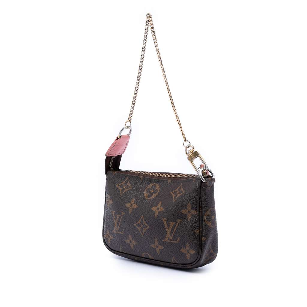 Louis Vuitton Monogram Illustre Mini Pochette Accessories Brown Good condition - Back View