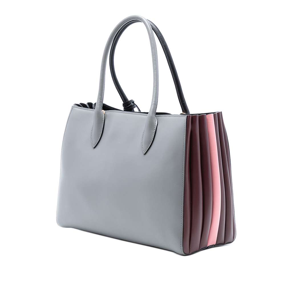 Prada City Calf Bibliotheque Satchel Black Leather Good condition - Back View