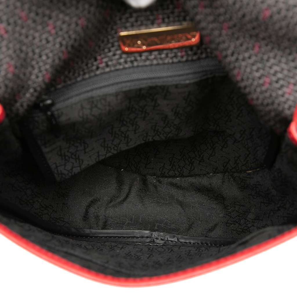 Saint Laurent Coated Canvas Crossbody Grey Canvas Good condition - Model View