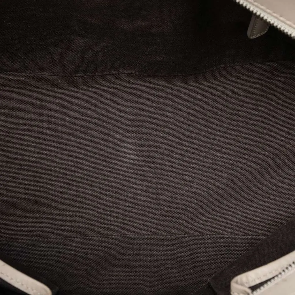 Burberry Smoked Check Coated Canvas Handbag Brown Canvas Very good - Model View