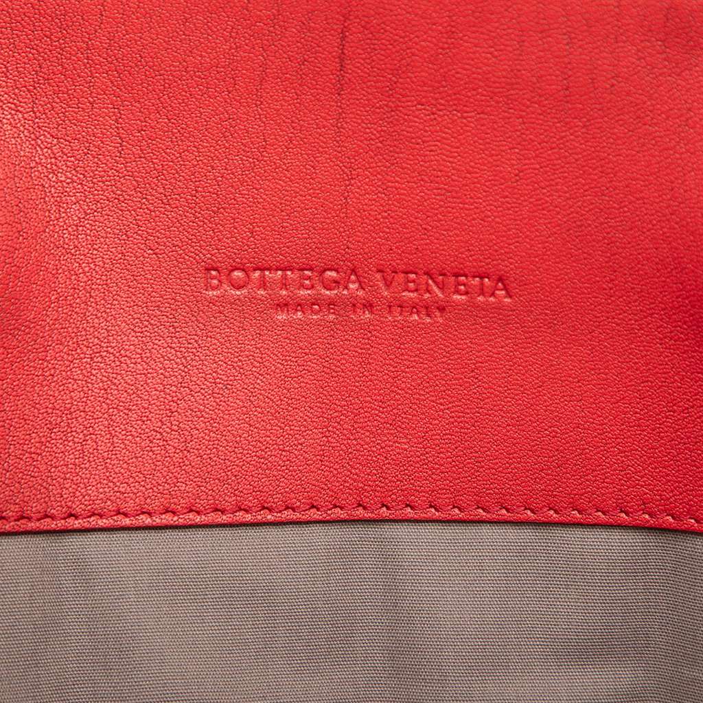Bottega Veneta Nappa Intrecciato Briefcase Red Leather Good condition - Box View