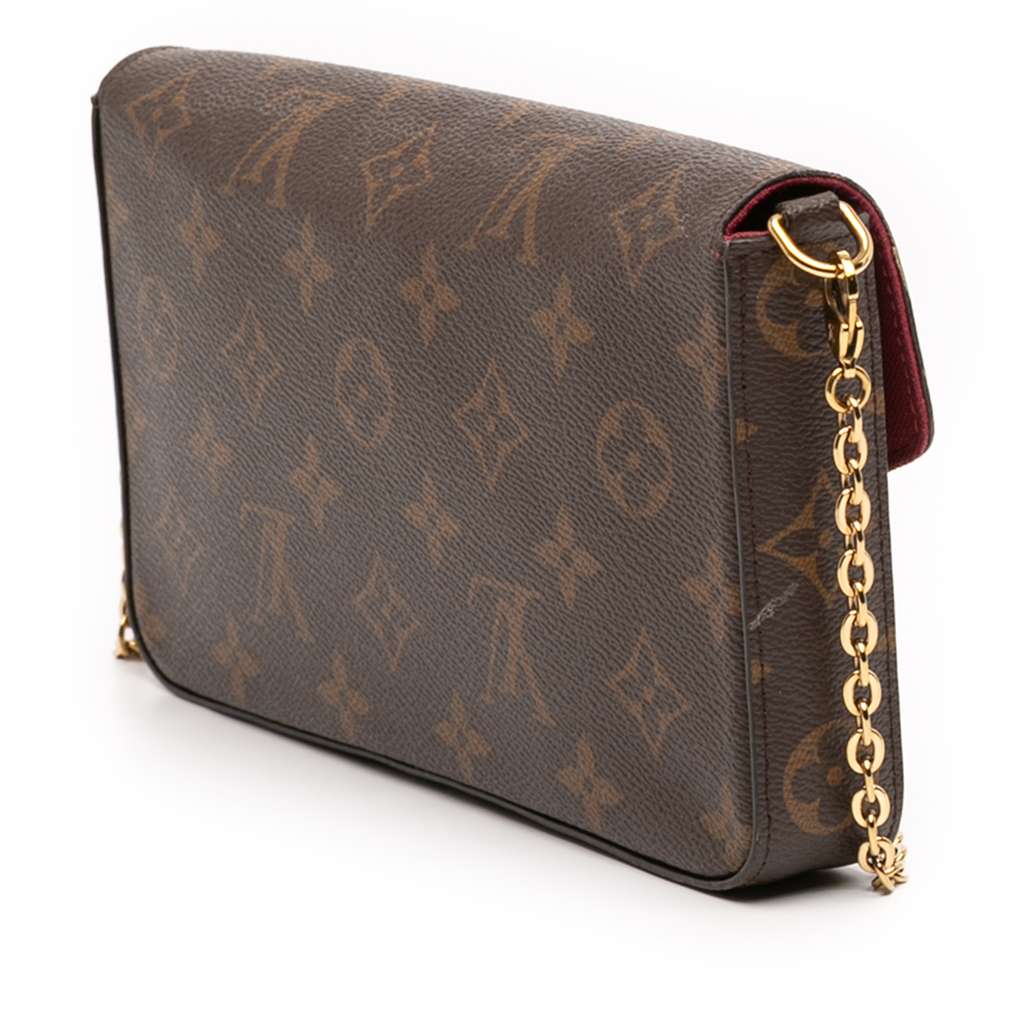 Louis Vuitton Monogram Pochette Felicie Brown Good condition - Back View