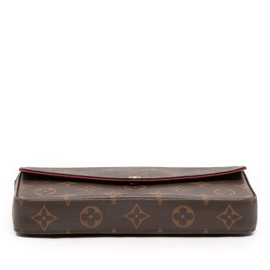 Louis Vuitton Monogram Pochette Felicie Brown Good condition - Inside View