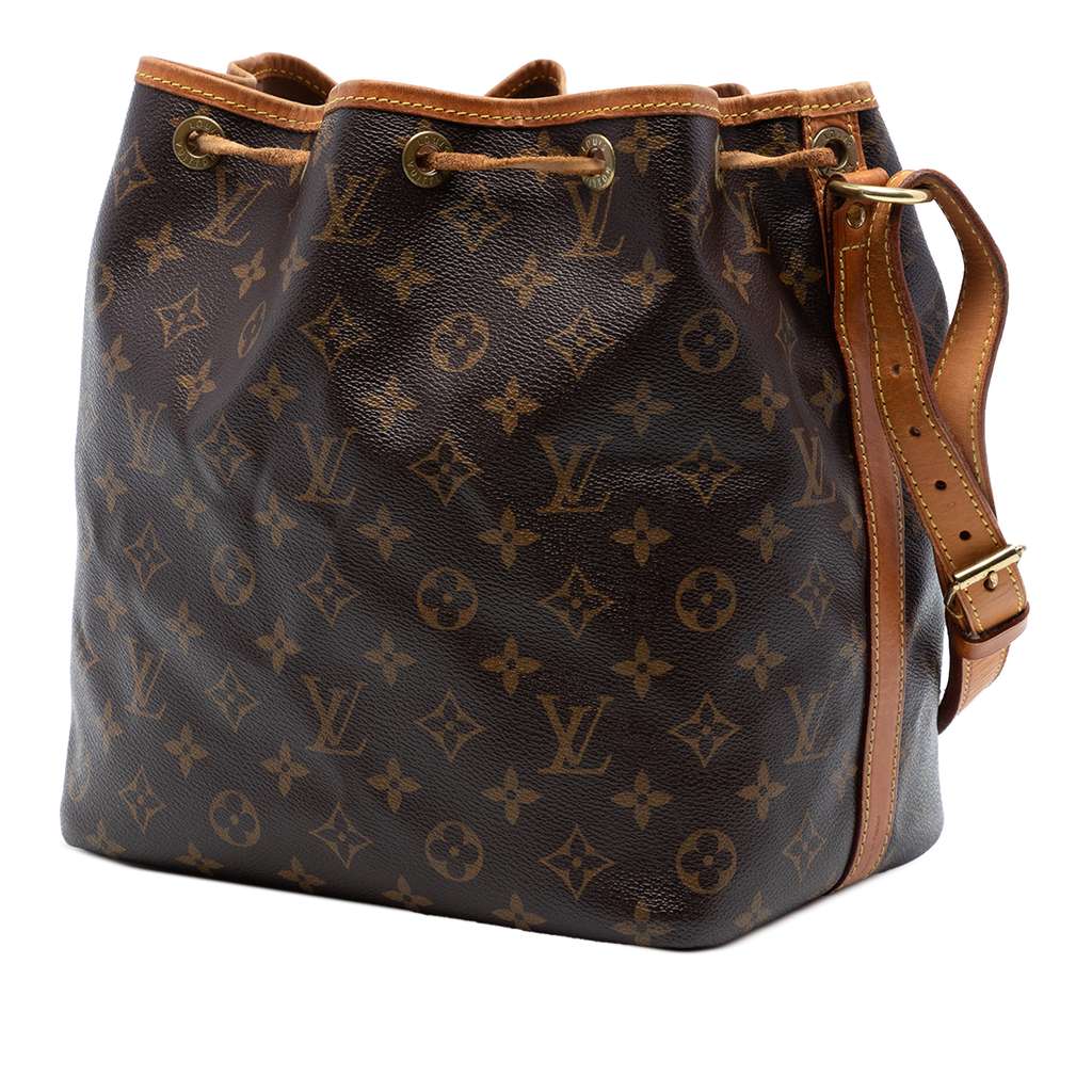 Louis Vuitton Monogram Petit Noe Brown Good condition - Back View