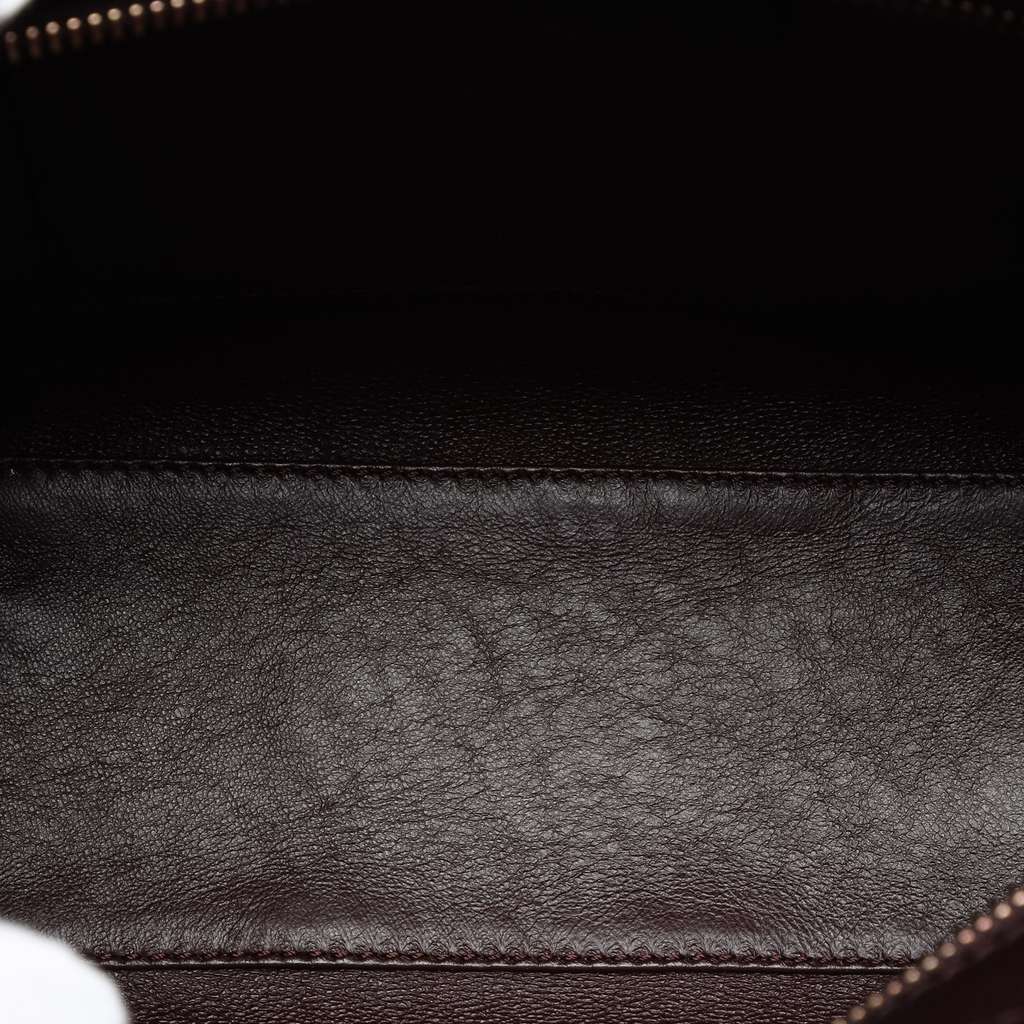 Celine Nano Tricolor Calfskin and Suede Luggage Tote Brown Leather Good condition - Model View