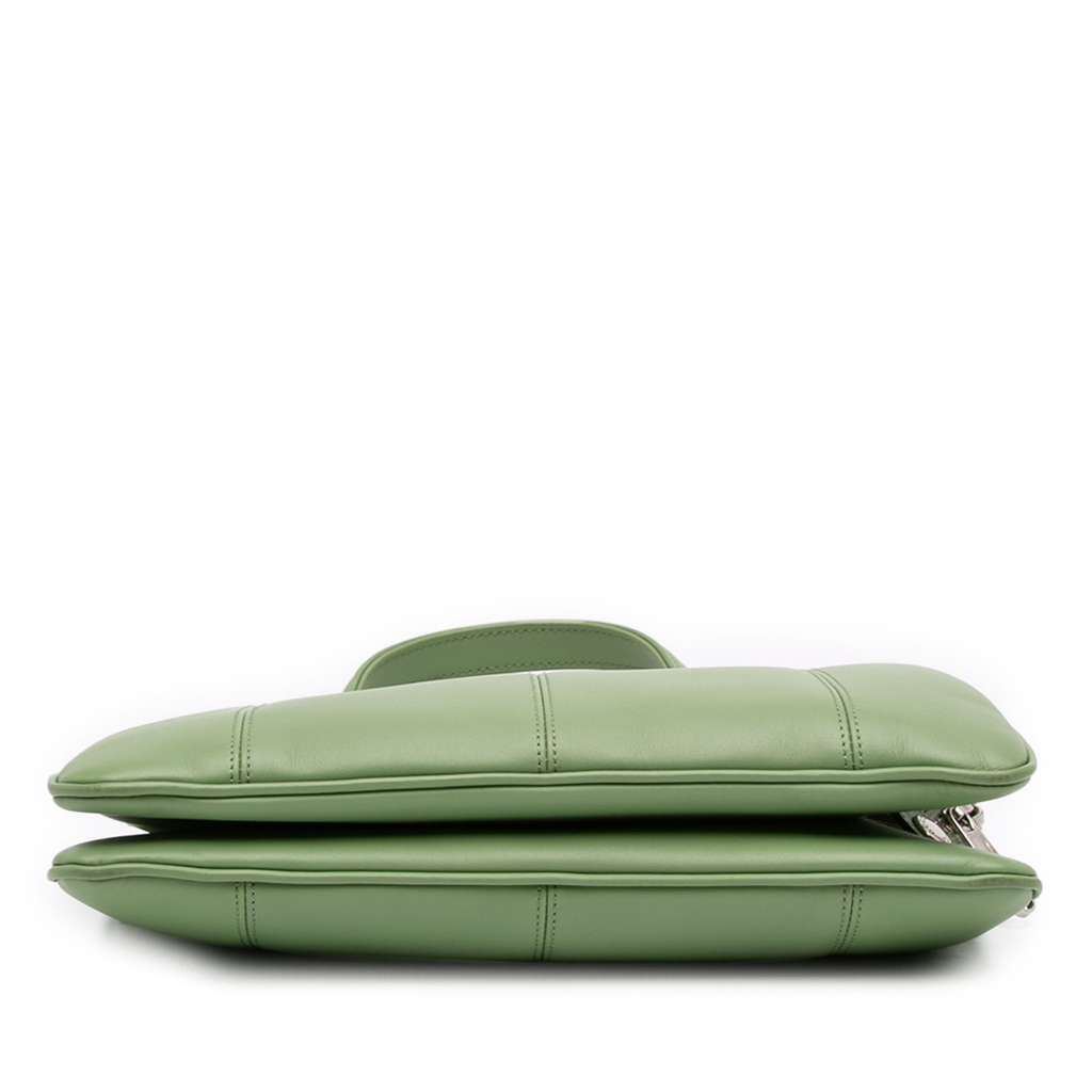 Gucci Small Leather Petite GG Tote Green Leather Good condition - Inside View