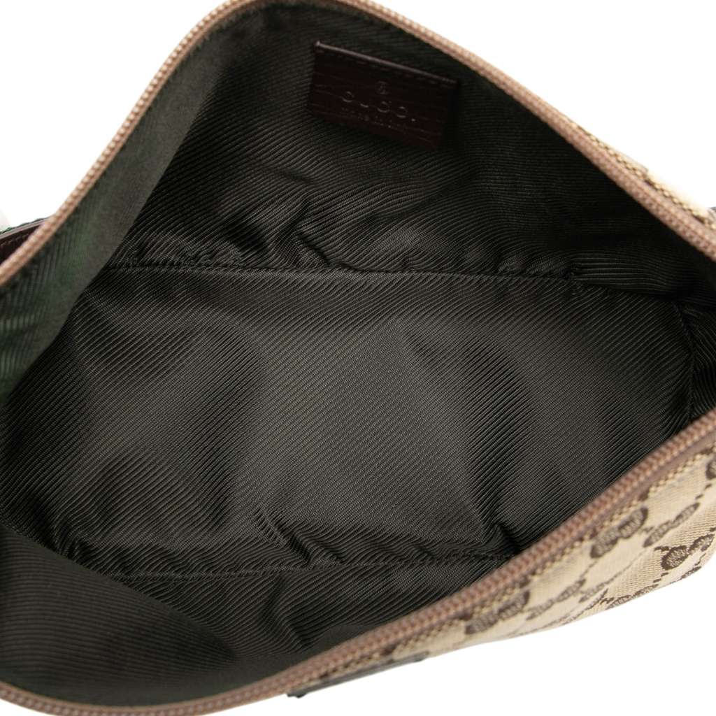 Gucci GG Canvas Web Boat Brown Canvas Good condition - Model View